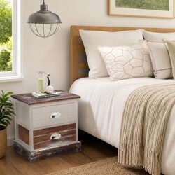 Specifications of Brown Bedside Cabinets Set - 2 Pieces