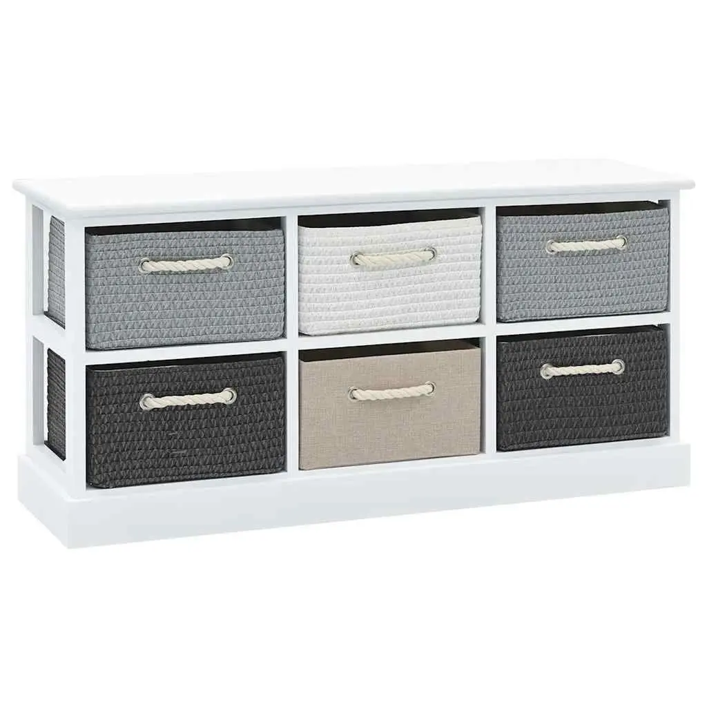 Storage Bench for Hallway Living Room Bedroom Entryway with 6 Drawers