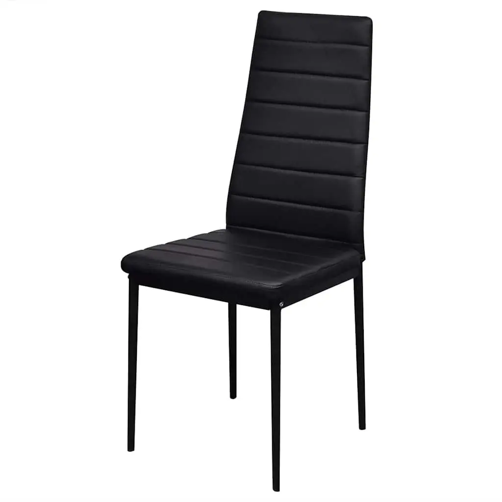 7 Piece Black Dining Table Set