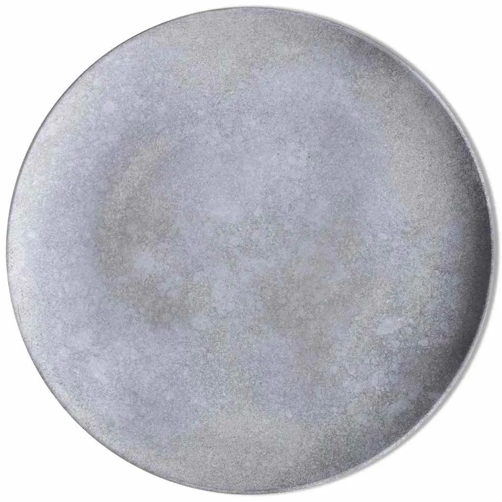 Side Table Set of 2 Round Coffee Tables 55cm & 44cm Concrete Grey Living Room