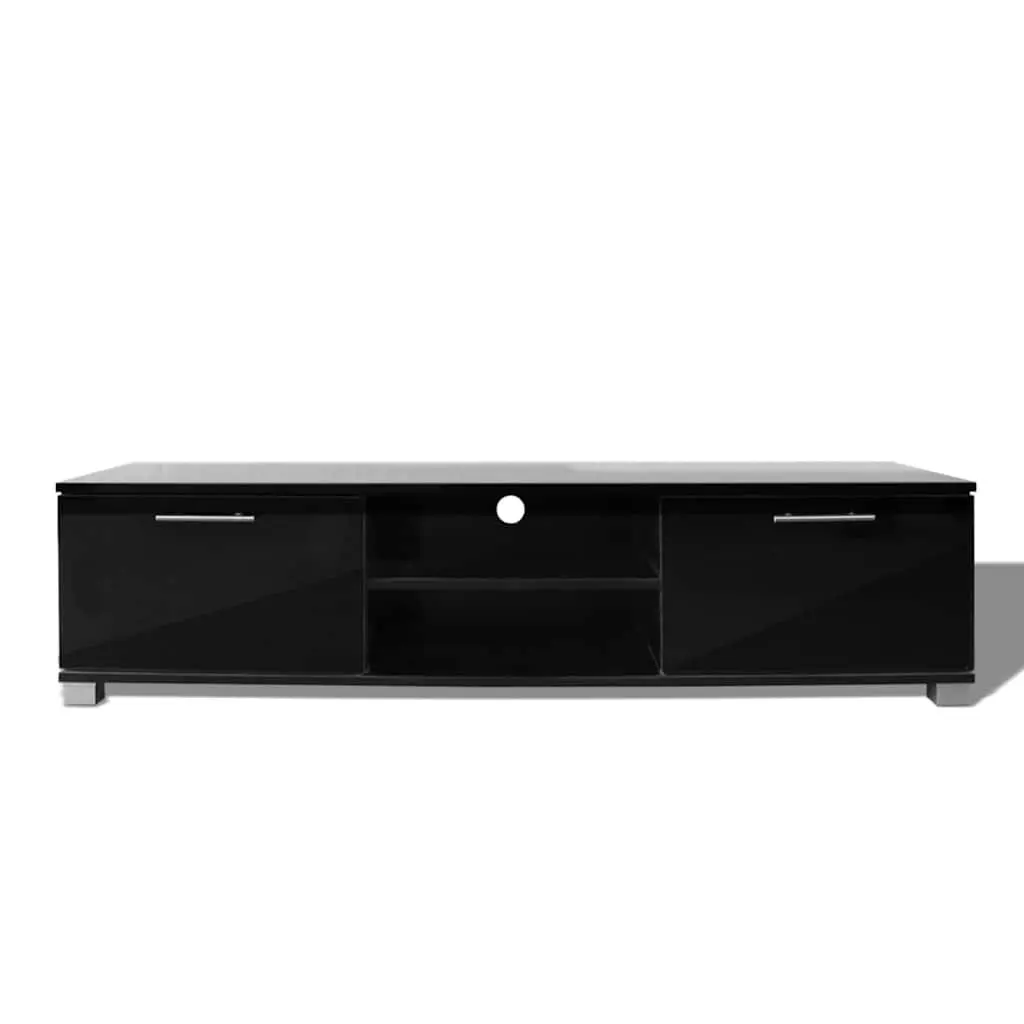 TV Cabinet Living Room High-Gloss Black 120 x 40.5 x 35 cm