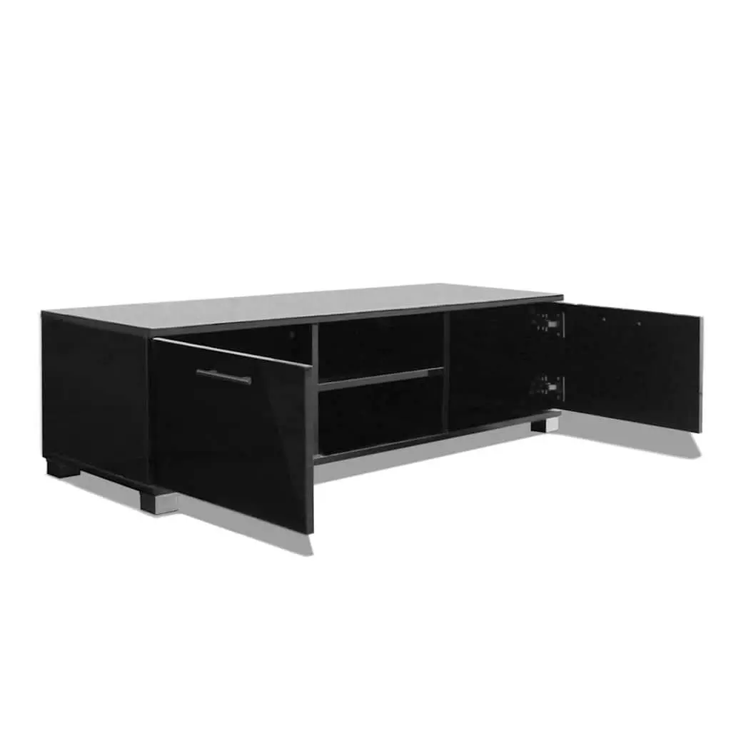 TV Cabinet Living Room High-Gloss Black 120 x 40.5 x 35 cm