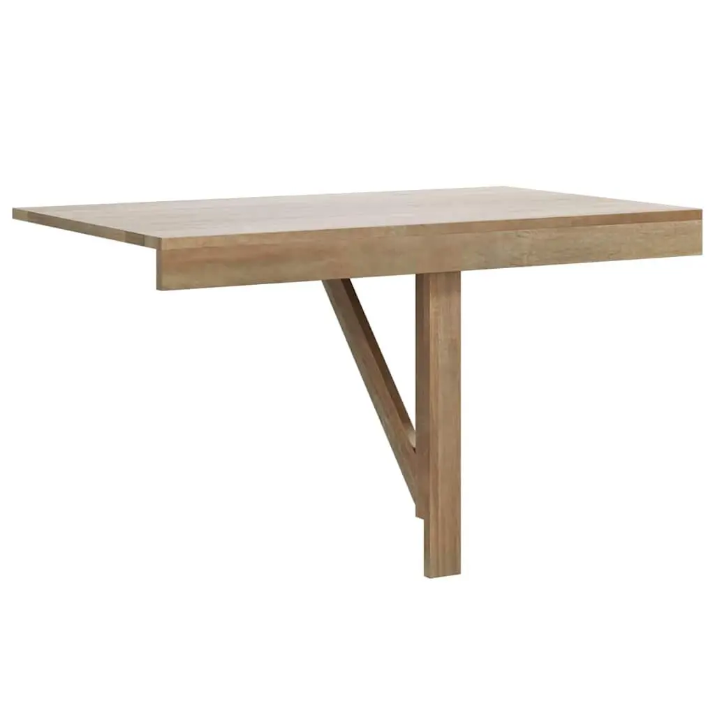 Folding Wall Table Brown 100x60 cm Space Saving Kitchen Desk Mounted Foldable