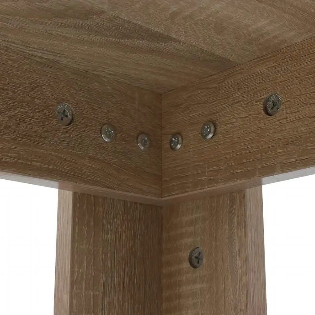 Dining Table 140x80x75 cm Kitchen Room Furniture Oak Brown Modern Design