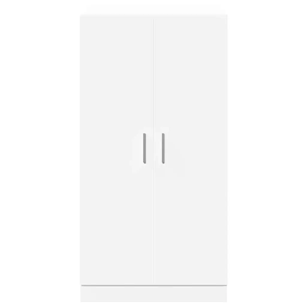 Shoe Cabinet Entryway Hall 7 Shelves White Storage Organiser 2 Doors