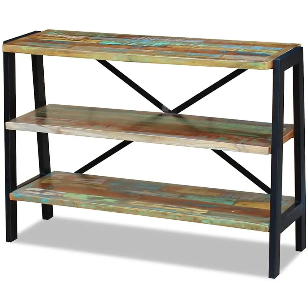 Sideboard 3 Shelves Solid Reclaimed Wood Storage Cabinet Console Table Furniture