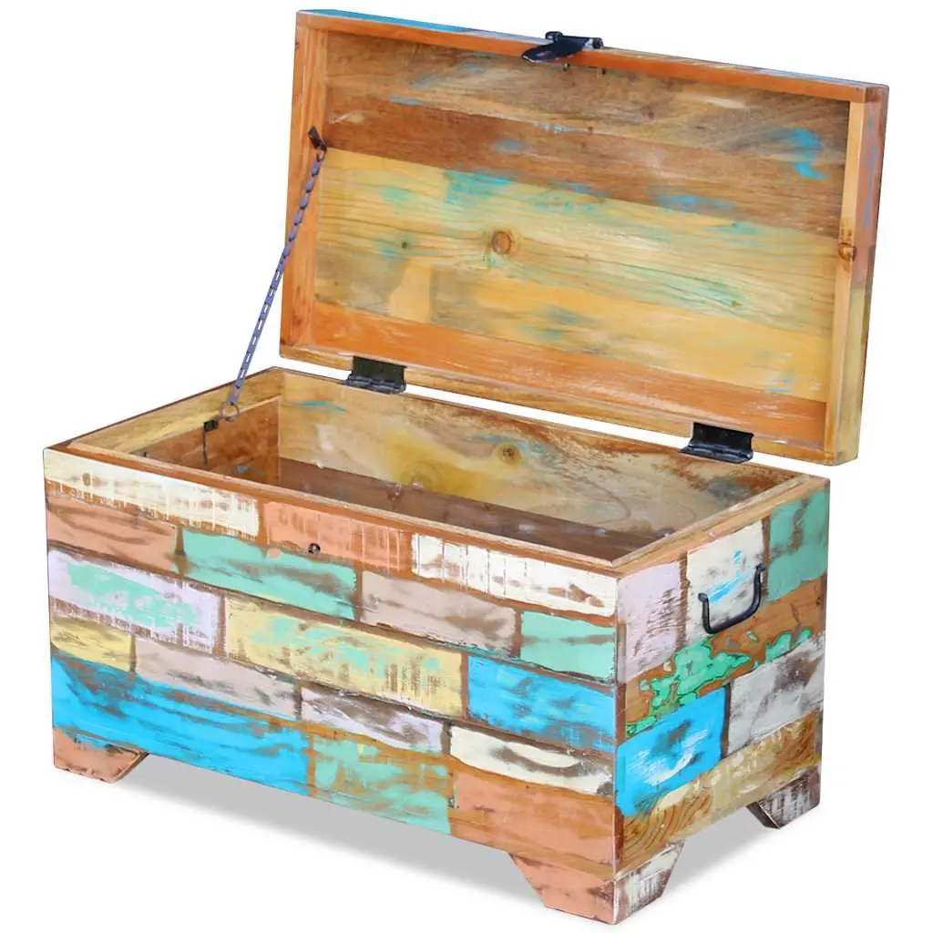Reclaimed Wood Vintage Storage Chest