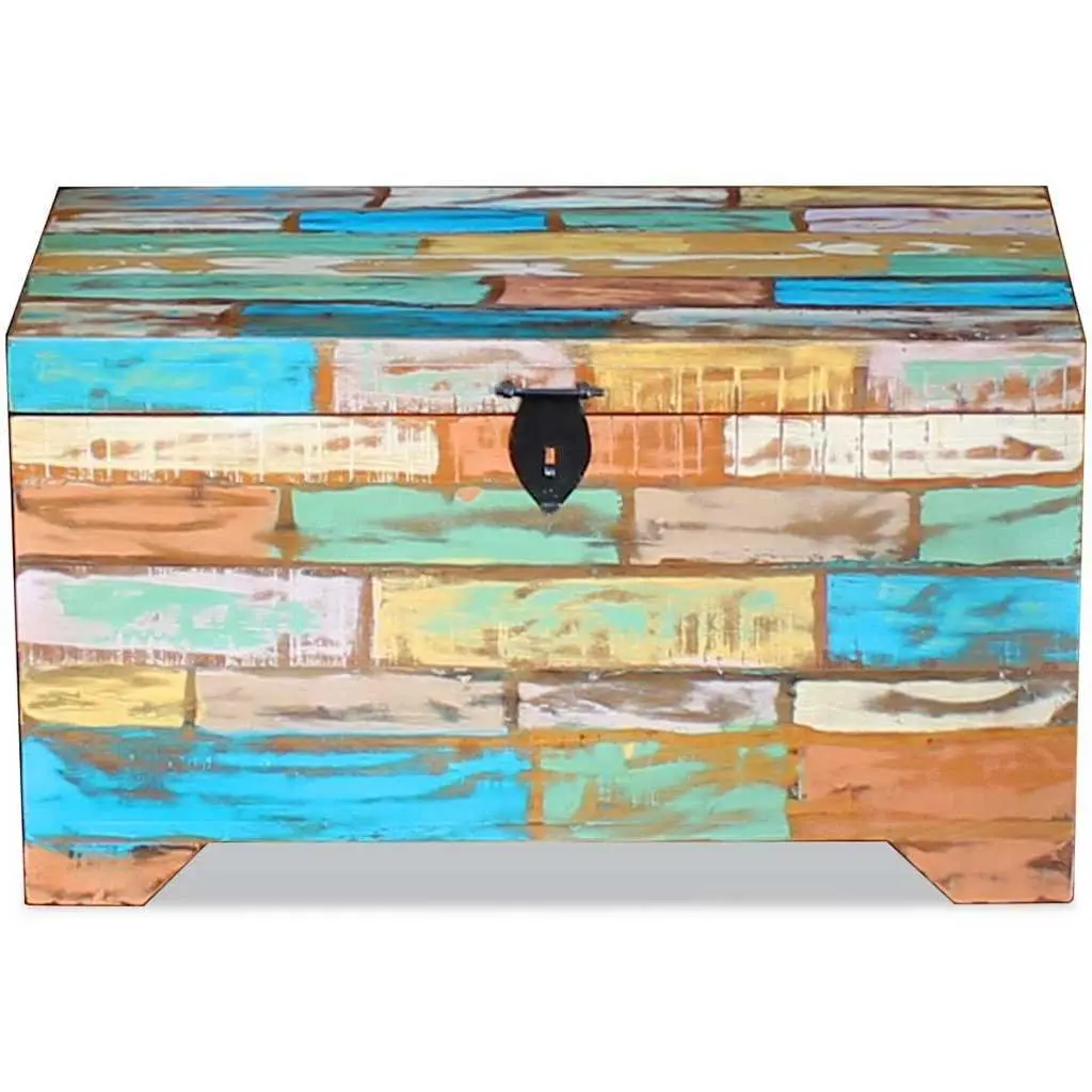 Reclaimed Wood Vintage Storage Chest