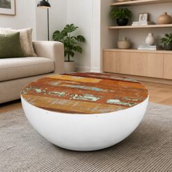 Specifications of Bowl Shaped Coffee Table in White