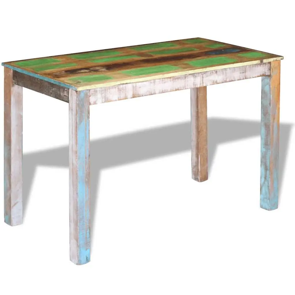 Dining Table Solid Reclaimed Wood Kitchen Room Furniture Antique Style Handmade