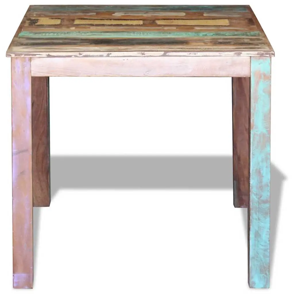 Dining Table Solid Reclaimed Wood Kitchen Room Furniture Compact Antique Style