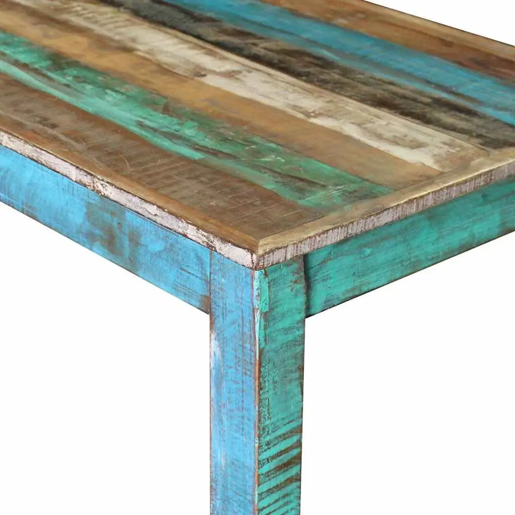 Bar Table Solid Reclaimed Wood Kitchen Dining Room Furniture Antique Style