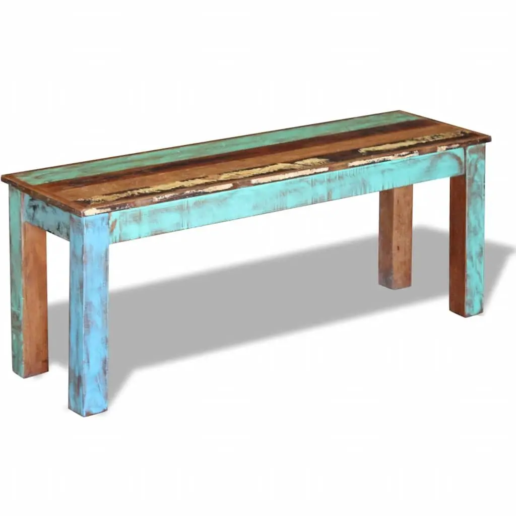 Solid Reclaimed Wood Bench Storage Entryway Vintage Antique Style Handmade