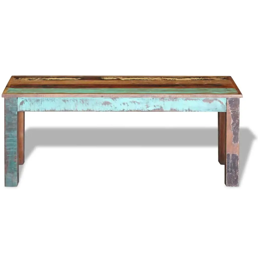 Solid Reclaimed Wood Bench Storage Entryway Vintage Antique Style Handmade
