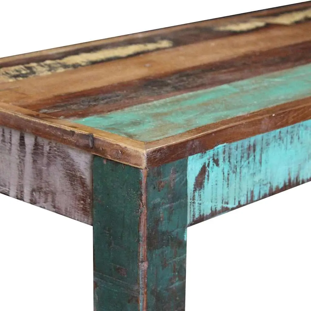 Solid Reclaimed Wood Bench Storage Entryway Vintage Antique Style Handmade