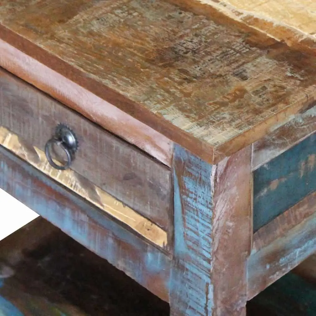 Solid Reclaimed Wood End Table