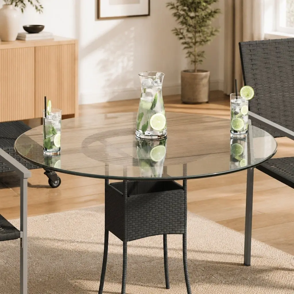 80cm Diameter Round Tempered Glass Table Top
