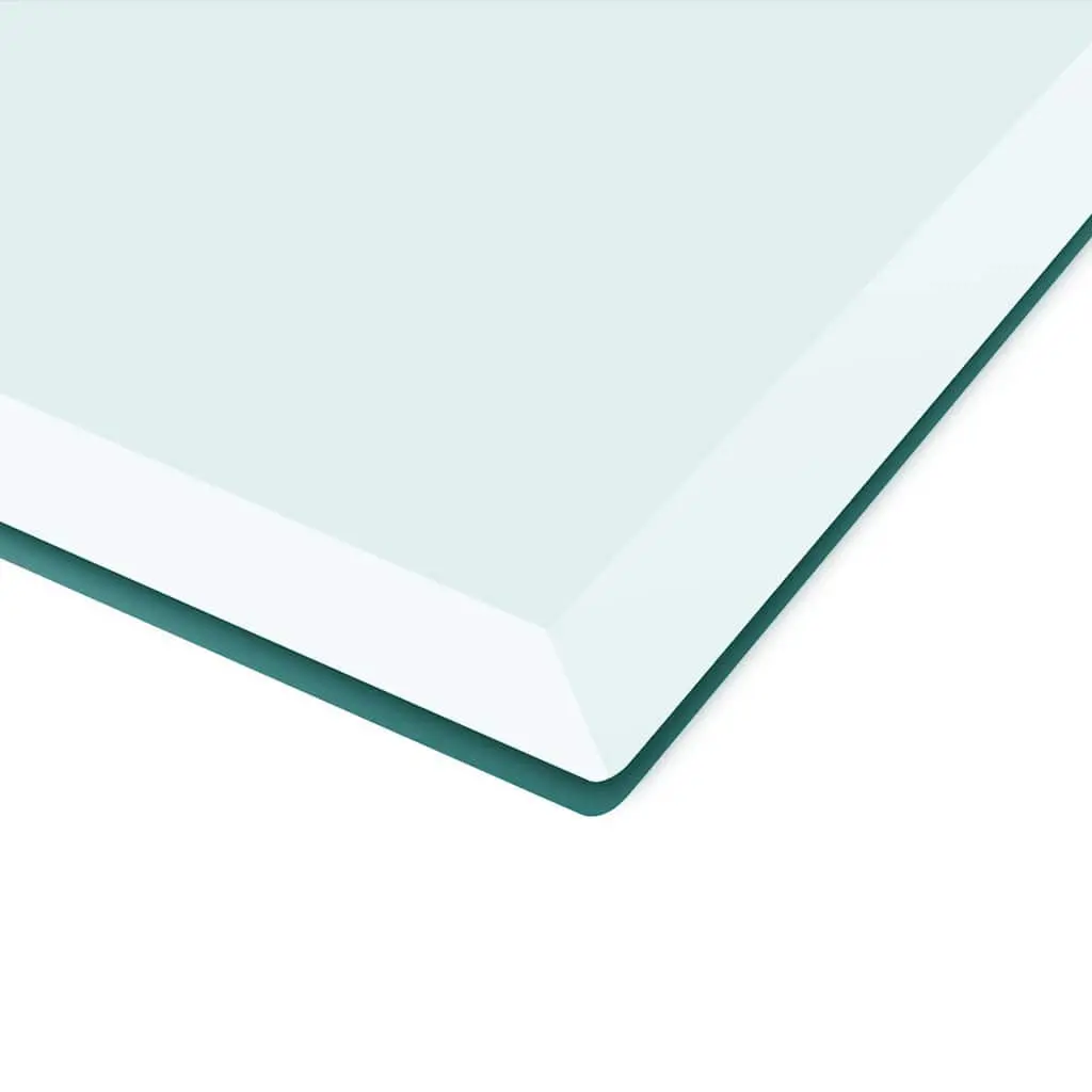 Clear Tempered Glass Table Top Rectangular 1000x620mm for Dining Coffee Garden Use