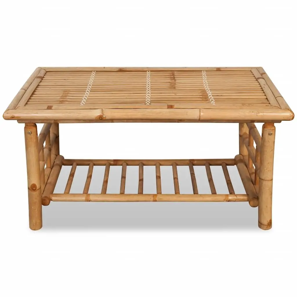 Coffee Table Bamboo Brown Living Room Accent Furniture Outdoor Indoor 90x50x45cm