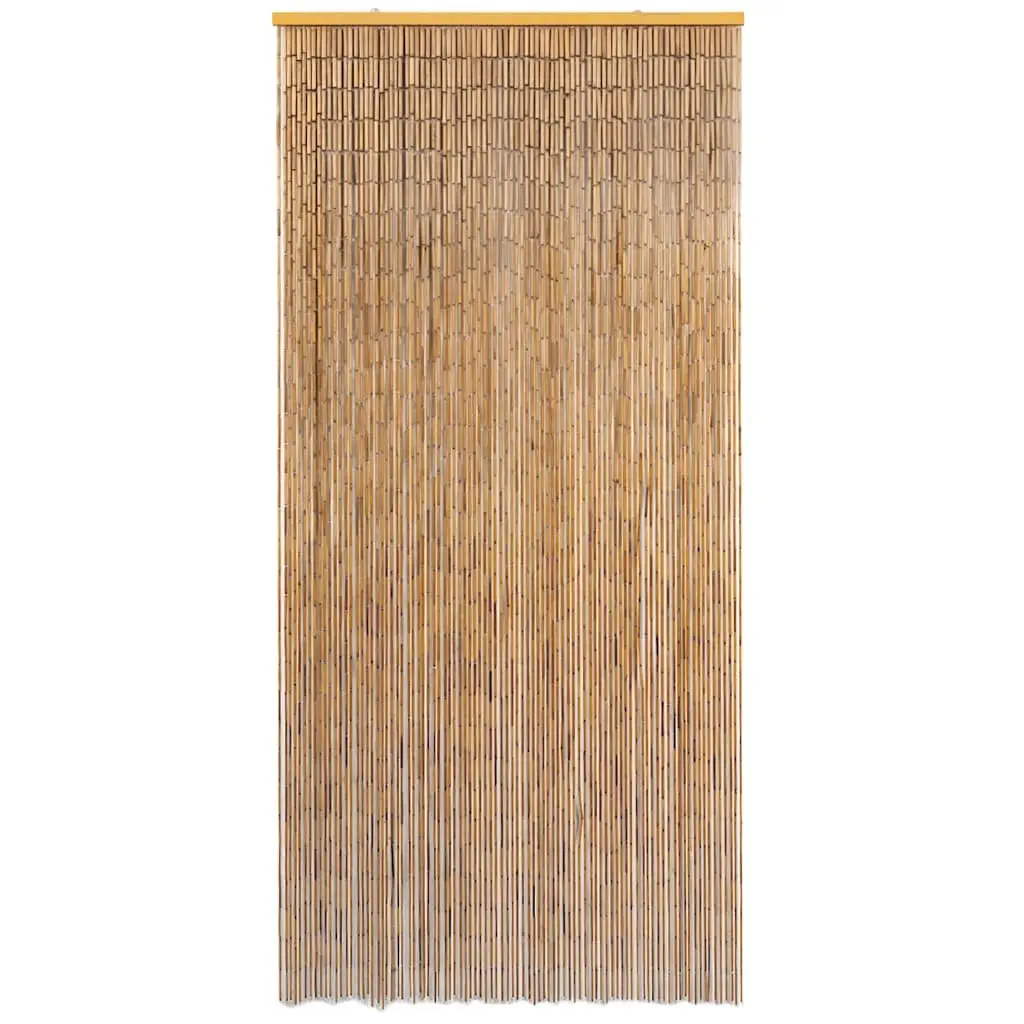 Bamboo Door Curtain Indoor Outdoor 90x200 cm Brown Insect Screen