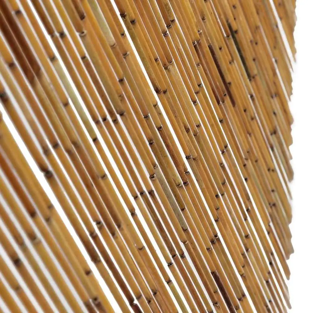 Bamboo Door Curtain Indoor Outdoor 90x200 cm Brown Insect Screen