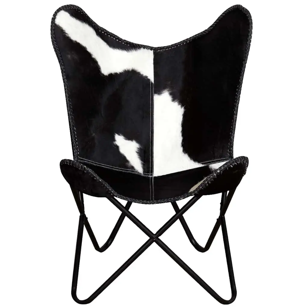 Black Cowhide Butterfly Chair