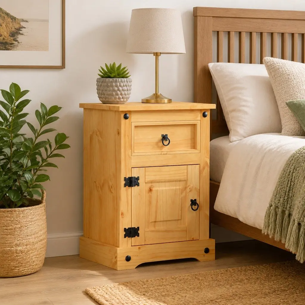 Mexican Corona Style Bedside Cabinet