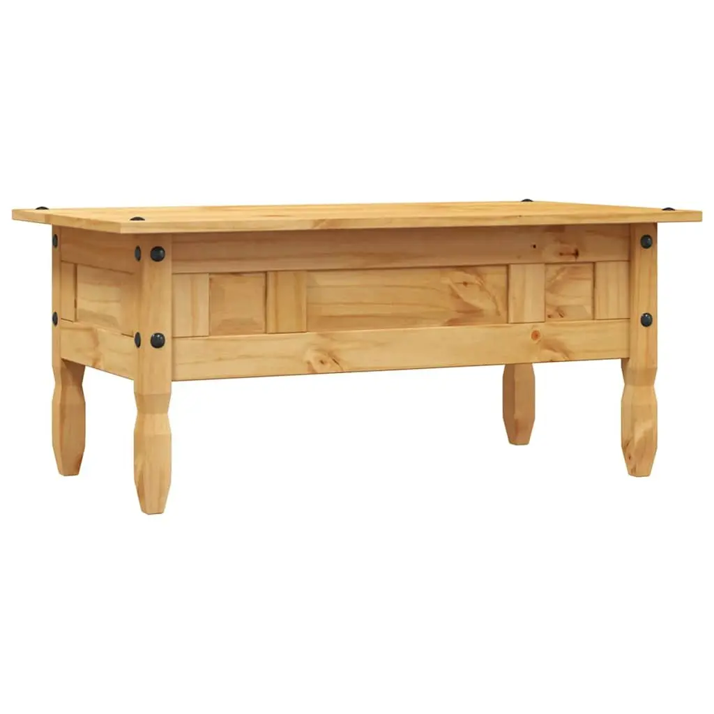 Coffee Table Living Room Brown Solid Pine 100 x 55 x 44 cm