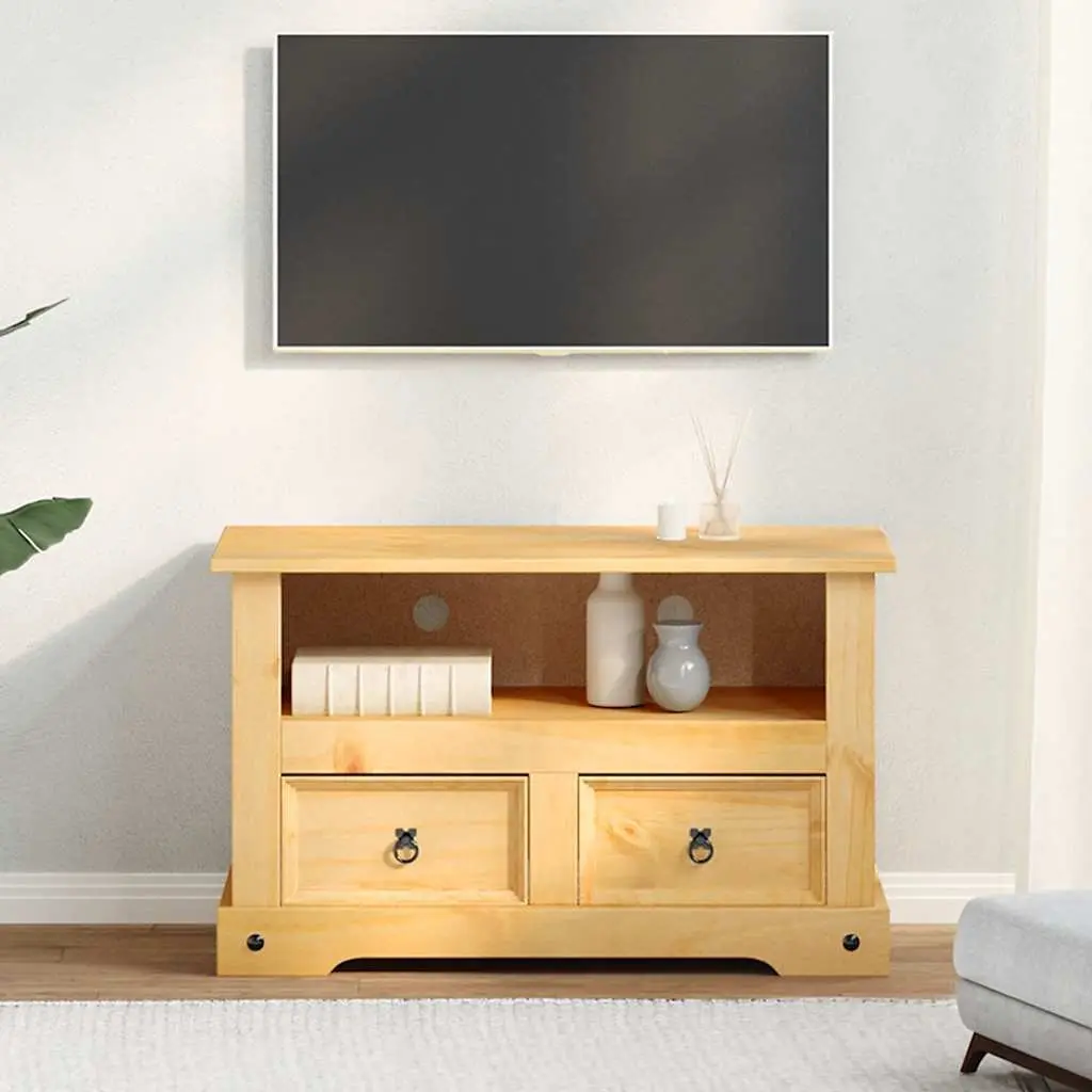 TV Cabinet Mexican Pine Corona Range Rustic TV Stand Entertainment Unit