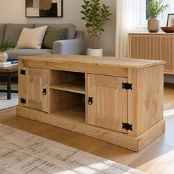 Brown Wooden TV Cabinet with 120 x 40 x 52 cm Dimensions