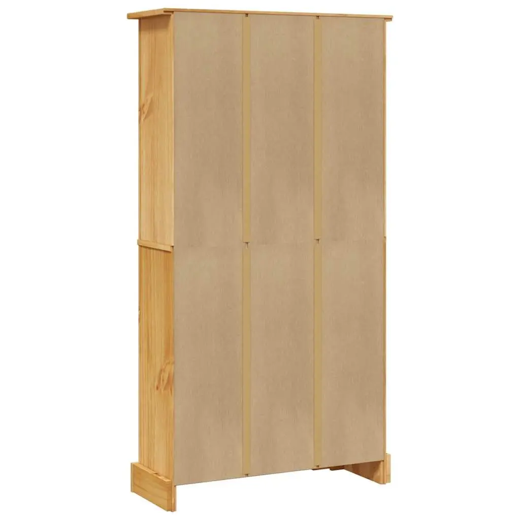 4-Tier Bookcase Storage Unit for Study Living Room Home Office Brown Wooden 80 x 29 x 150 cm