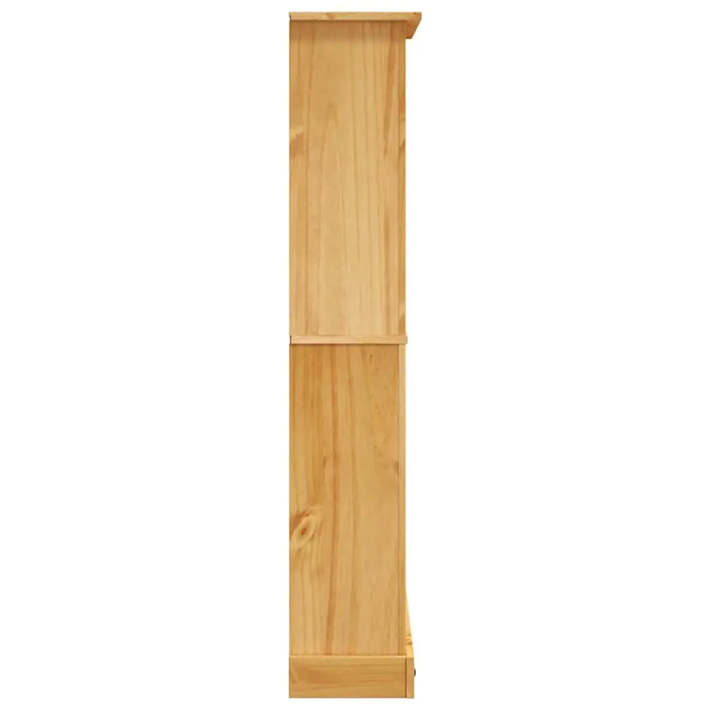 4-Tier Bookcase Storage Unit for Study Living Room Home Office Brown Wooden 80 x 29 x 150 cm