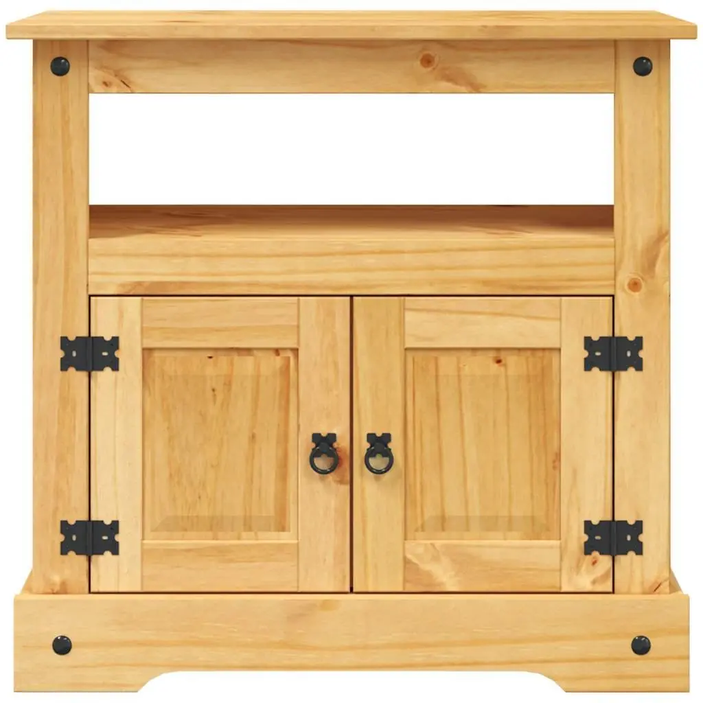 TV Cabinet Brown Rustic Living Room Entertainment Unit Storage Shelf