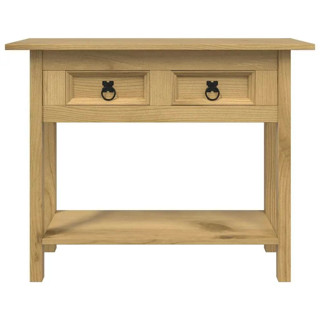 Console Table Rustic Mexican Style Storage Shelf Drawers Accent Hallway Living