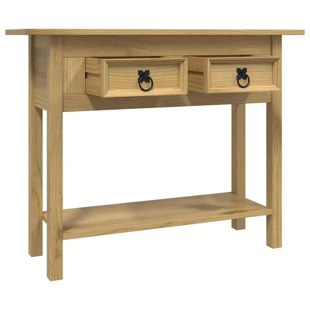 Console Table Rustic Mexican Style Storage Shelf Drawers Accent Hallway Living