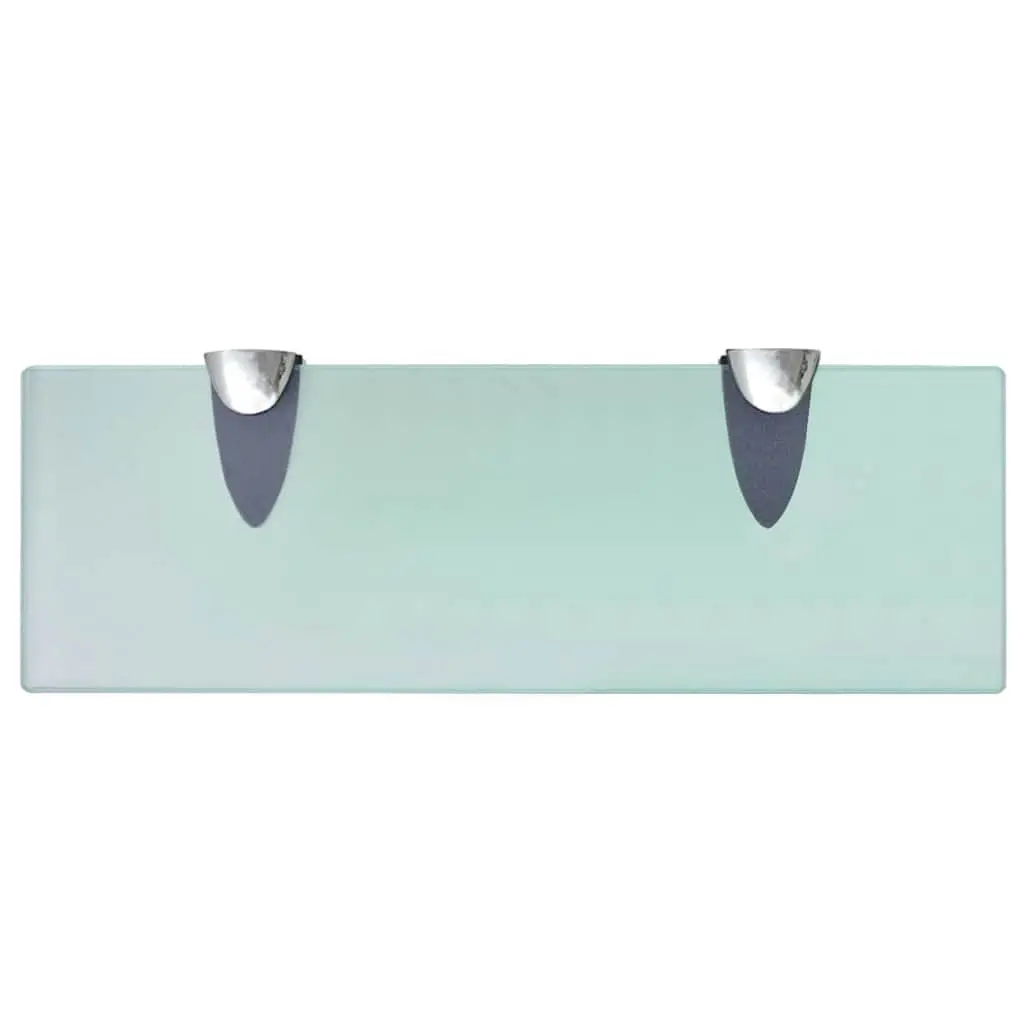 Floating Wall Shelf Glass 30x10 cm Modern Bathroom Bedroom Living Room Display
