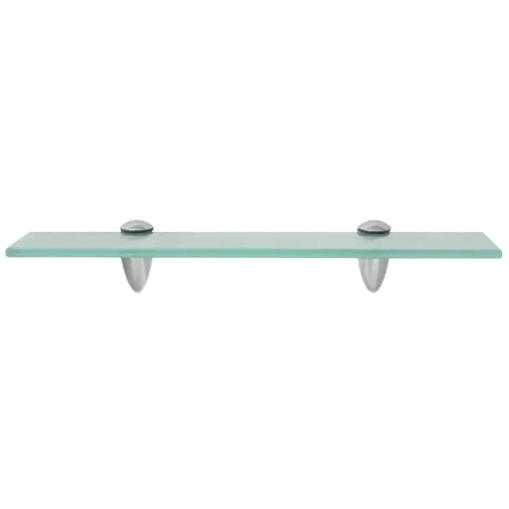 Floating Wall Shelf Transparent Glass 40x10cm Modern Display Bathroom Living