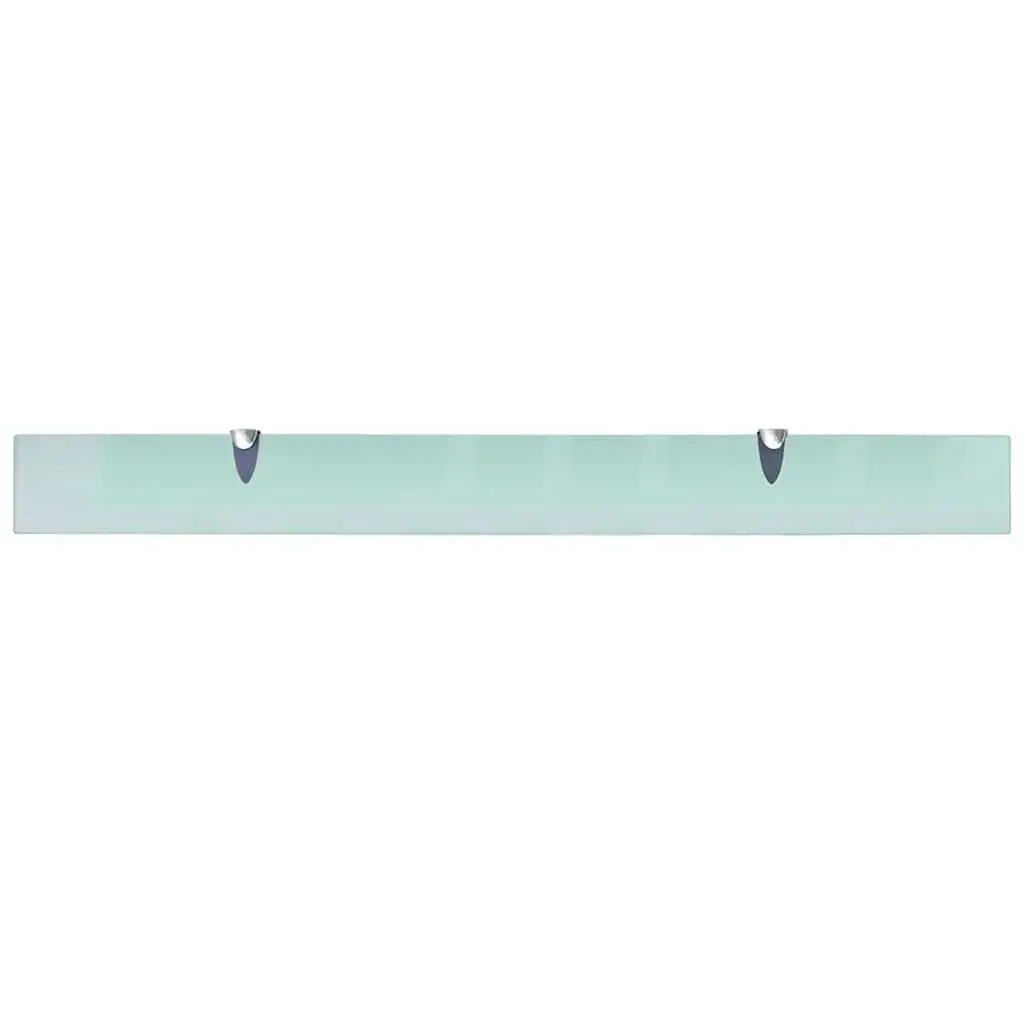 Floating Wall Shelf Glass Bathroom 100x10 cm Tempered Safety Modern Display