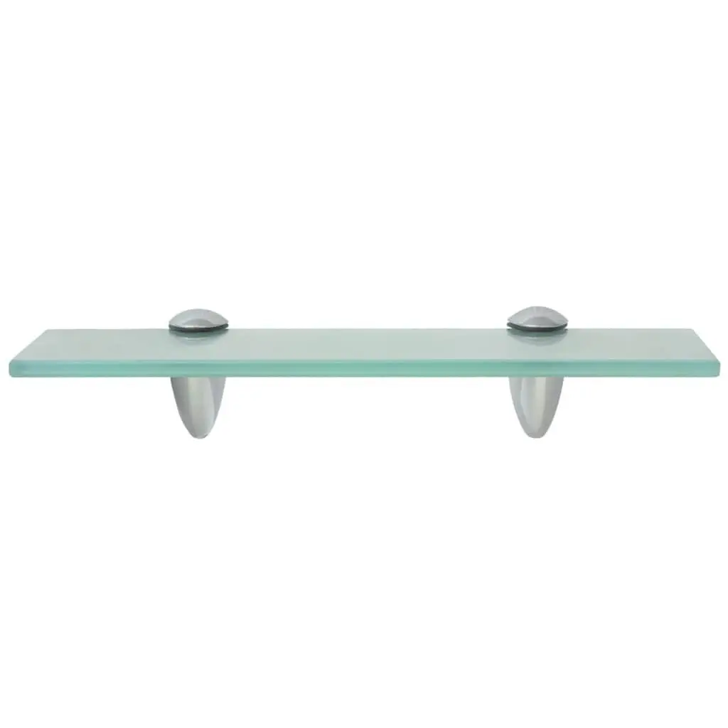 Floating Wall Shelf Glass Transparent 30x20 cm Modern Display Bracket Ledge
