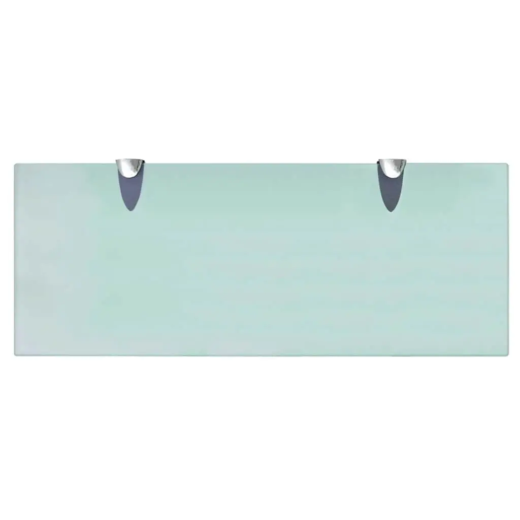 50x20cm Floating Shelf with Safety Glass and Brackets