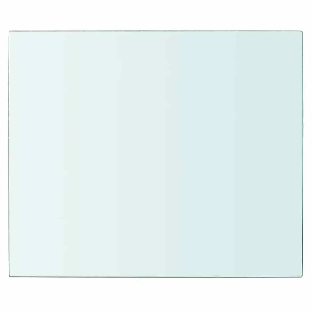 Glass Shelf Panel Clear 30x25 cm Wall Mount Display Ledge Modern Home Shop