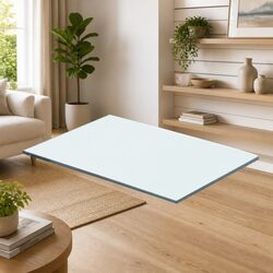 40x20 cm Wall-Mounted Tempered Glass Shelf Specs