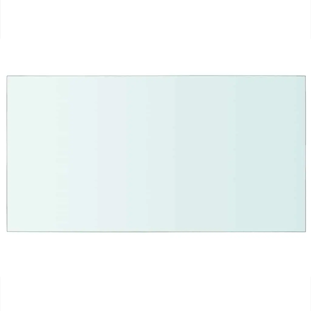 Glass Shelf Panel Wall Mount Display Clear Transparent 40x25 cm Home Shop Ledge