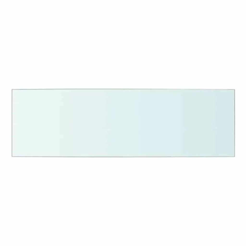 Glass Wall Shelf Panel Clear Transparent 50x15 cm Display Shelving Ledge