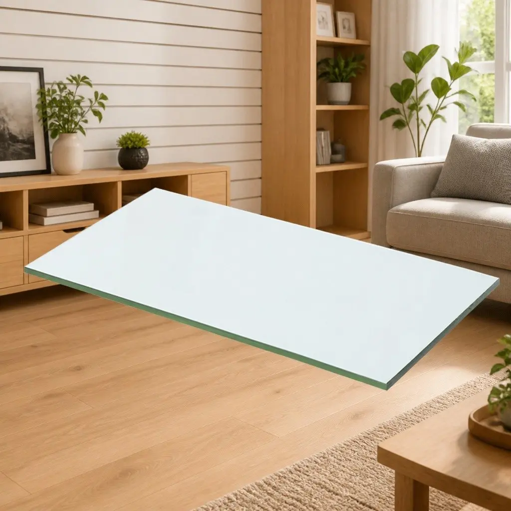 Clear Glass Shelf Panel 50x20 cm
