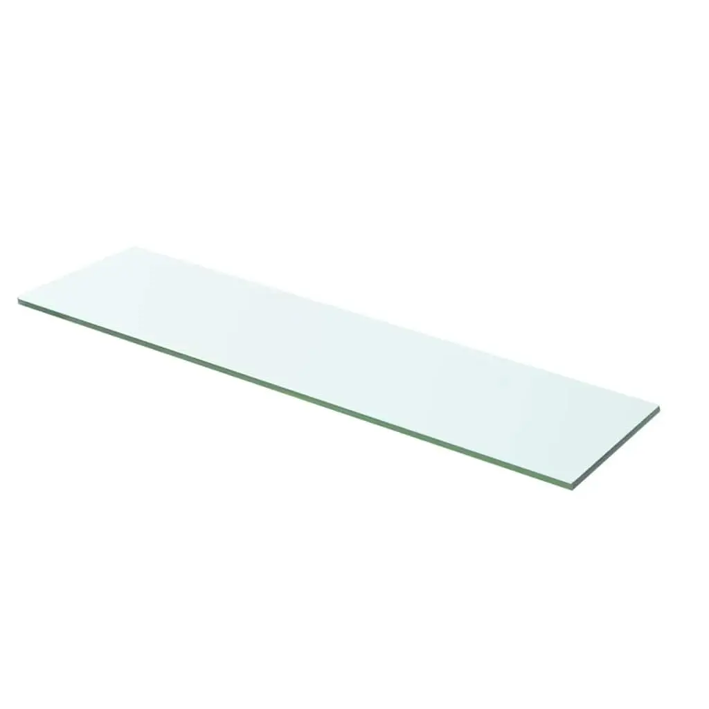 Glass Shelf Panel Wall Mount 60x12 cm Transparent