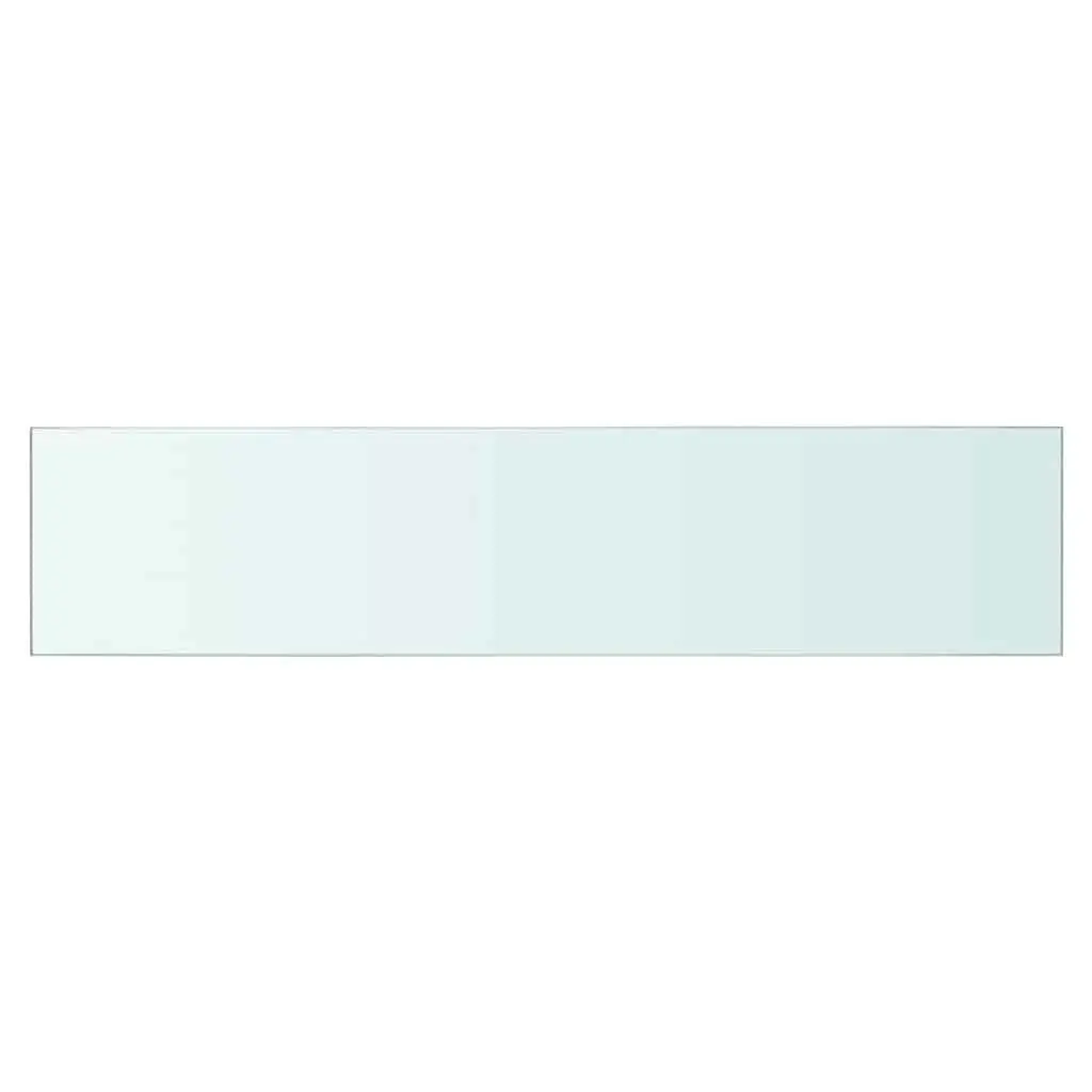 Glass Shelf Panel Wall Mount 60x12 cm Transparent