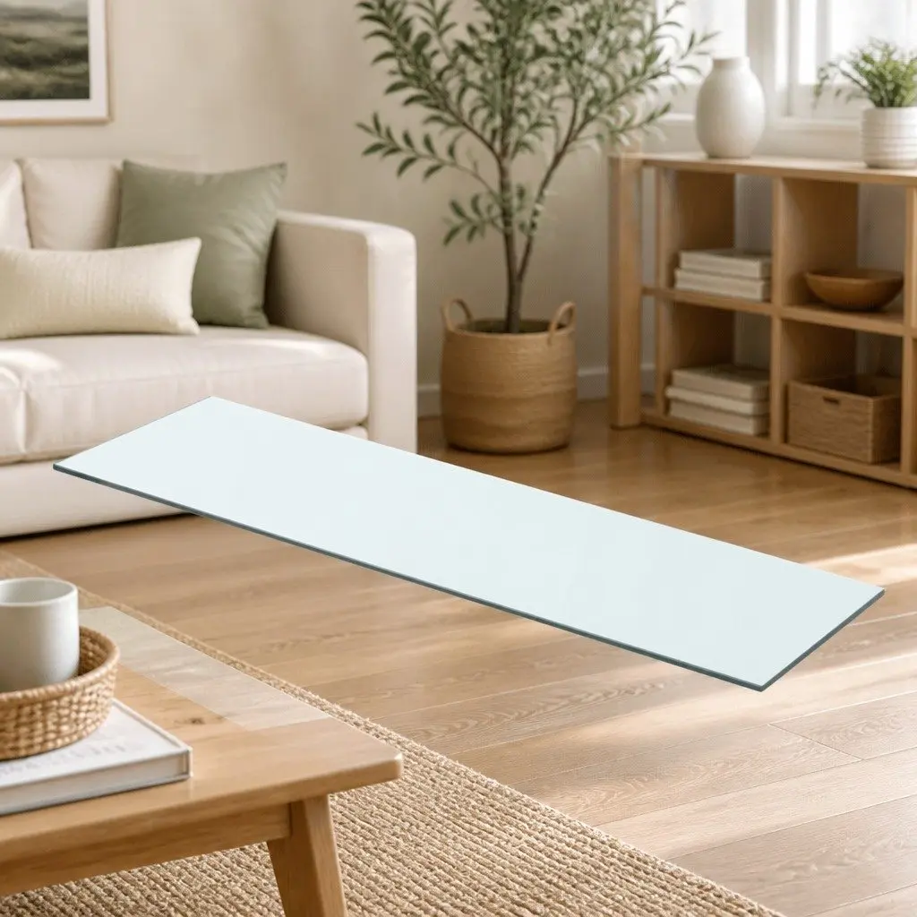 Tempered Glass Shelf Panel for Wall Display 80x20 cm Clear
