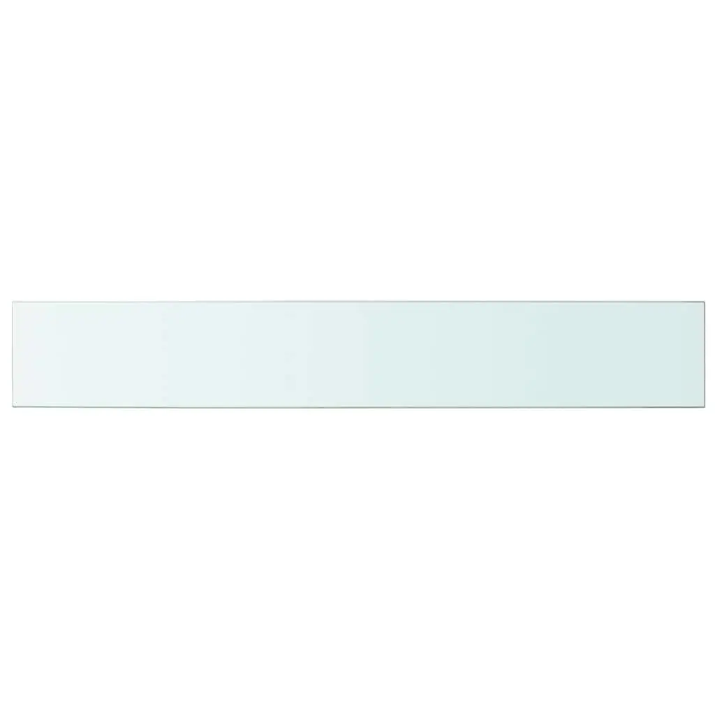 Glass Shelf Panel Wall Mount Display Shelving 100x15cm