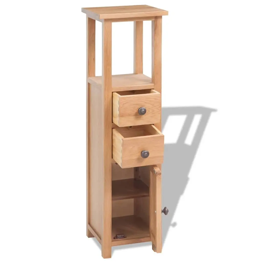 Corner Cabinet for Home 26x26x94 cm Storage Cupboard with 2 Drawers